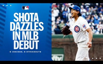 Shota Imanaga throws 6 shutout innings in MLB debut! (1st start highlights)