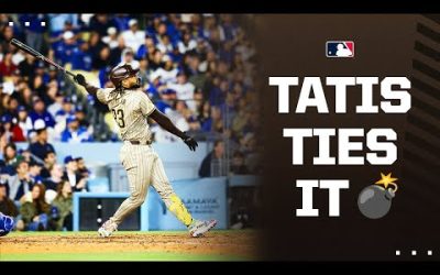 TATIS TIES IT! Fernando Tatis Jr. CRUSHES this CLUTCH homer vs. the Dodgers 💣