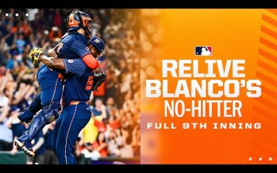 THE FINAL INNING! See the final 3 outs of Ronel Blanco’s NO-HITTER!