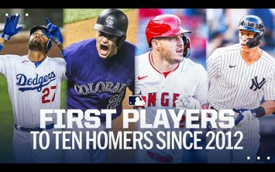 The first players to reach 10 home runs every year since 2012!