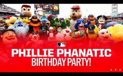 The Phillies pulled out all the stops for the Phillie Phanatic’s birthday party!