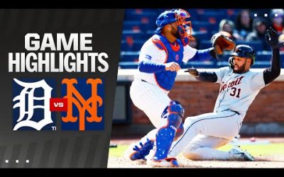 Tigers vs. Mets Game 2 Highlights (4/4/24) | MLB Highlights