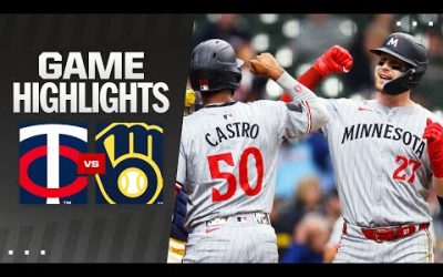 Twins vs. Brewers Game Highlights (4/3/24) | MLB Highlights