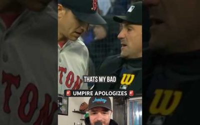 Umpire apologizes for bad call, a breakdown #baseball #mlb #umpire #pitching #redsox