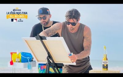 We got to paint and hang on a beach with Nick Castellanos! | La Vida Más Fina