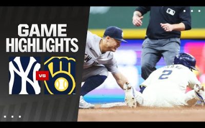 Yankees vs. Brewers Game Highlights (4/26/24) | MLB Highlights