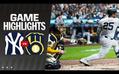 Yankees vs. Brewers Game Highlights (4/27/24) | MLB Highlights