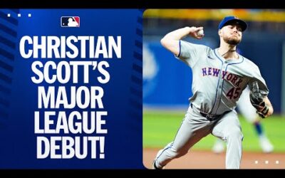 Christian Scott shows out in Major League debut!