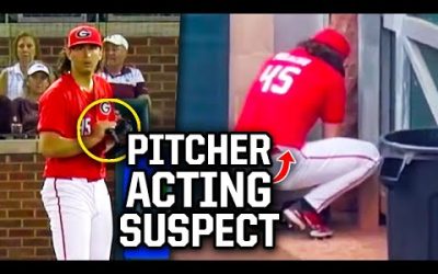 Fans catch Georgia pitcher cheating, a breakdown