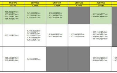 FX option expiries for 13 May 10am New York cut