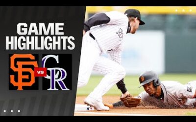 Giants vs. Rockies Game Highlights (5/9/24) | MLB Highlights