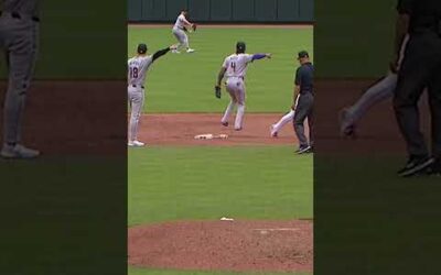 Hidden ball trick … except the ball was in center field. 😮