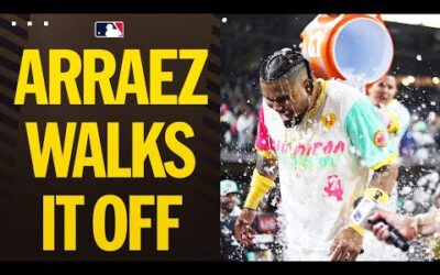 Luis Arraez WALKS IT OFF in his FIRST home game as a Padre!