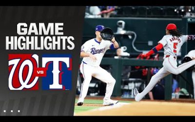 Nationals vs. Rangers Game Highlights (4/30/24) | MLB Highlights