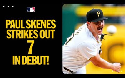 Paul Skenes fans 7 in his MLB Debut!