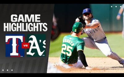 Rangers vs. A’s Game 2 Highlights (5/8/24) | MLB Highlights