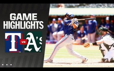 Rangers vs. A’s Game Highlights (5/7/24) | MLB Highlights