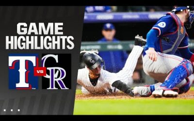 Rangers vs. Rockies Game Highlights (5/10/24) | MLB Highlights