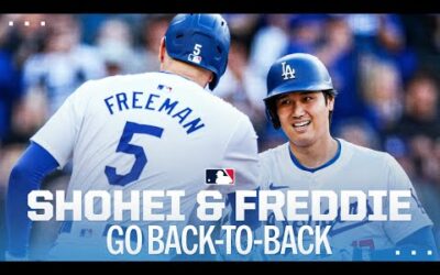 SHOHEI OHTANI IS RED HOT! 😳 He and Freddie Freeman go BACK-TO-BACK for the Dodgers! 🔥 | 大谷翔平ハイライト