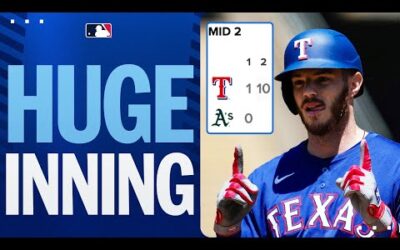 The Texas Rangers EXPLODE for a 10-RUN INNING! 🤯 🤯 🤯