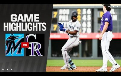 Marlins vs. Rockies Game Highlights (8/26/24) | MLB Highlights