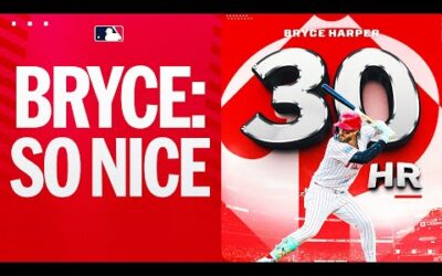 30! Bryce Harper is READY for ANOTHER #RedOctober! (5th season with 30+ HR)