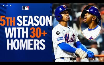 5 seasons with 30+ homers for Francisco Lindor! 😱 (Joins ELUSIVE club for shortstops)