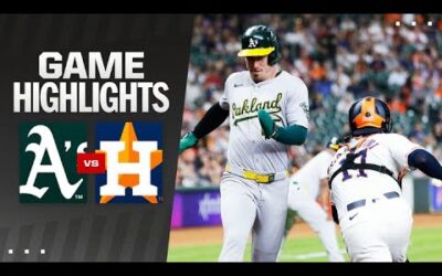 A’s vs. Astros Game Highlights (9/10/24) | MLB Highlights