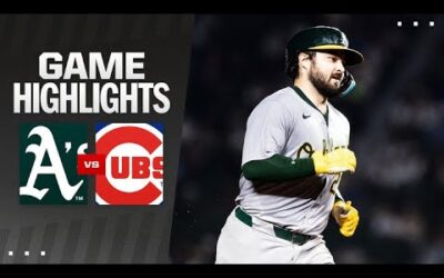 A’s vs. Cubs Game Highlights (9/17/24) | MLB Highlights