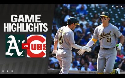 A’s vs. Cubs Game Highlights (9/18/24) | MLB Highlights