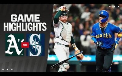 A’s vs. Mariners Game Highlights (9/27/24) | MLB Highlights