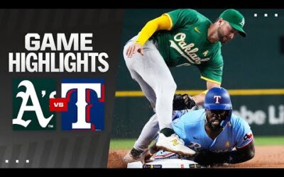 A’s vs. Rangers Game Highlights (9/1/24) | MLB Highlights