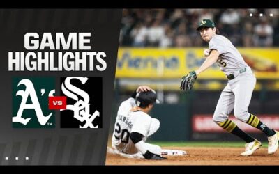 A’s vs. White Sox Game Highlights (9/13/24) | MLB Highlights