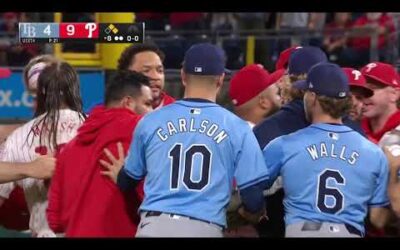 Benches clear in Philadelphia between the Phillies and the Rays