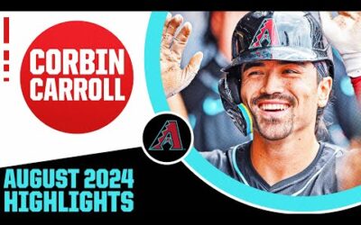 Corbin Carroll August 2024 highlights (NL Player of the Month)