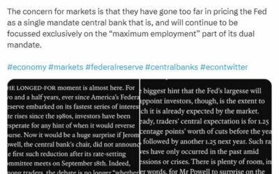 El Erian cites ‘The Economist’ – Fed rate cuts “may disappoint “