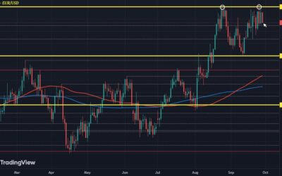 EUR/USD looks to settle lower in back and forth trading this week