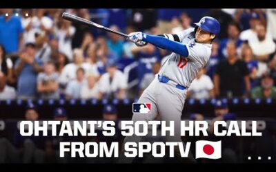 History made. Listen to the SPOTV Japanese call of Shohei Ohtani’s HR to create the 50-50 club. 🇯🇵