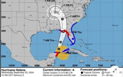 Hurricane Helene expected to make landfall in Florida on Thursday evening