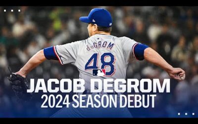 Jacob deGrom makes his 2024 season debut for the Rangers!