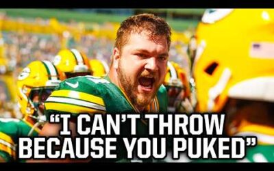 Packers center pukes all over the ball twice, a breakdown