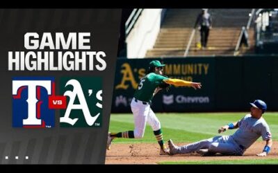 Rangers vs. A’s Game Highlights (9/26/24) | MLB Highlights