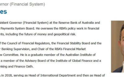 RBA Assistant Governor (Financial System) Jones speaking today, Wednesday, September 18