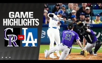 Rockies vs. Dodgers Game Highlights (9/20/24) | MLB Highlights