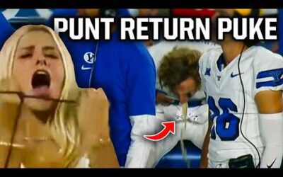 Teammates had no idea this BYU punt returner was going to throw up after touchdown, a breakdown