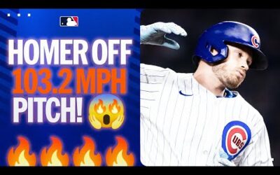 The FASTEST PITCH HIT FOR A HOME RUN SINCE 2008 is hit by Ian Happ vs. the Reaper! 🔥