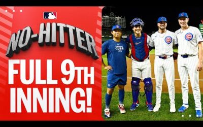 The FULL NINTH INNING of Cubs NO-HITTER! (Plus celebration + hear from Porter Hodge & Miguel Amaya)