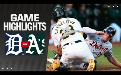 Tigers vs. A’s Game Highlights (9/6/24) | MLB Highlights