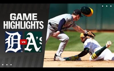 Tigers vs. A’s Game Highlights (9/8/24) | MLB Highlights