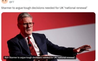 UK PM Starmer is speaking on Tuesday – will say tough decisions are needed